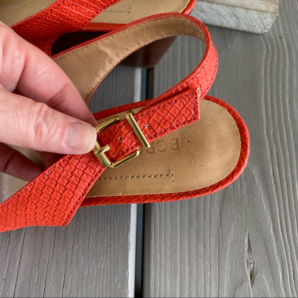 Bcbgeneration Orange Wedge Heels - image 5
